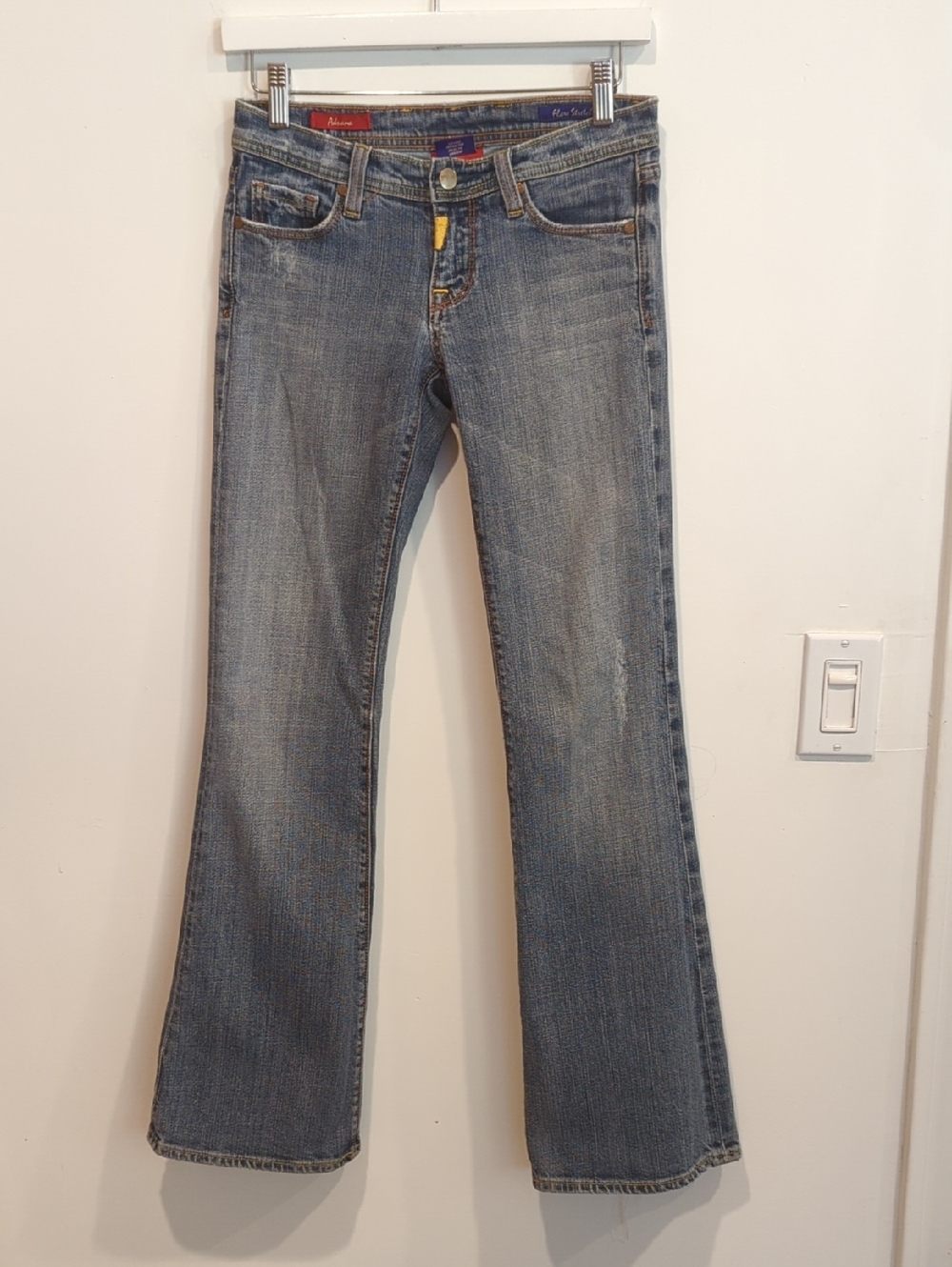 Y2K Low Rise Distressed Flared Jeans - Vigass Studio